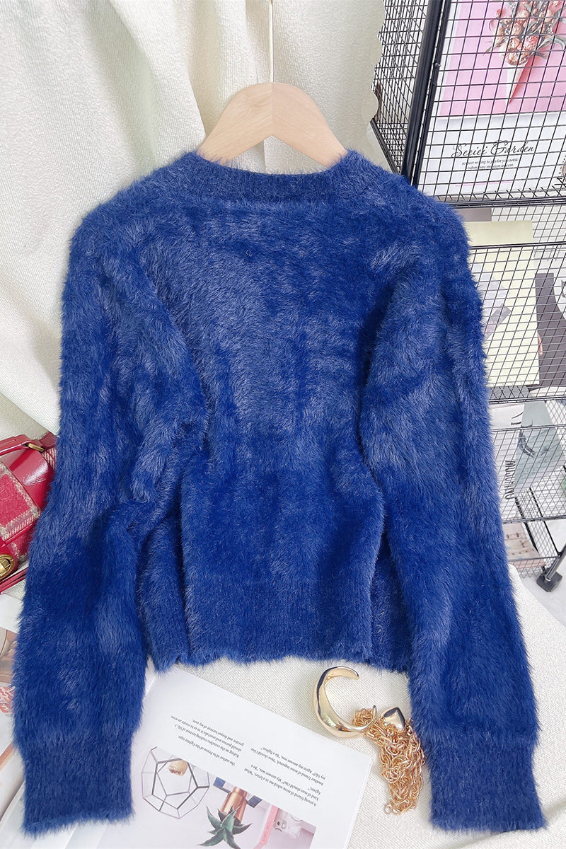Cozy Button-Embellished Cardigan
