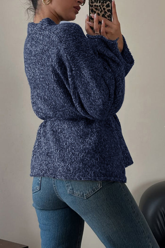 Cozy Knit Belted Cardigan