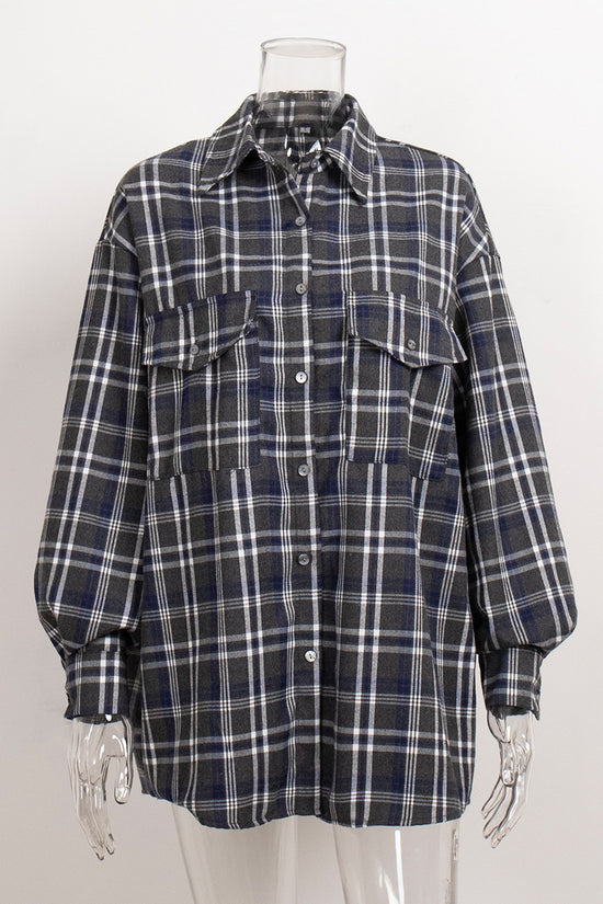 Classic Plaid Button-Up Shirt