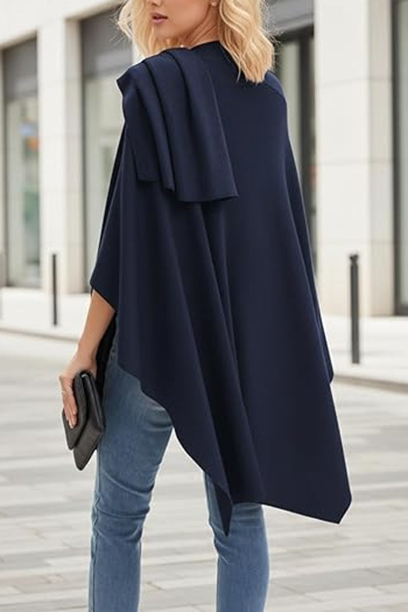 Elegant Draped Cardigan