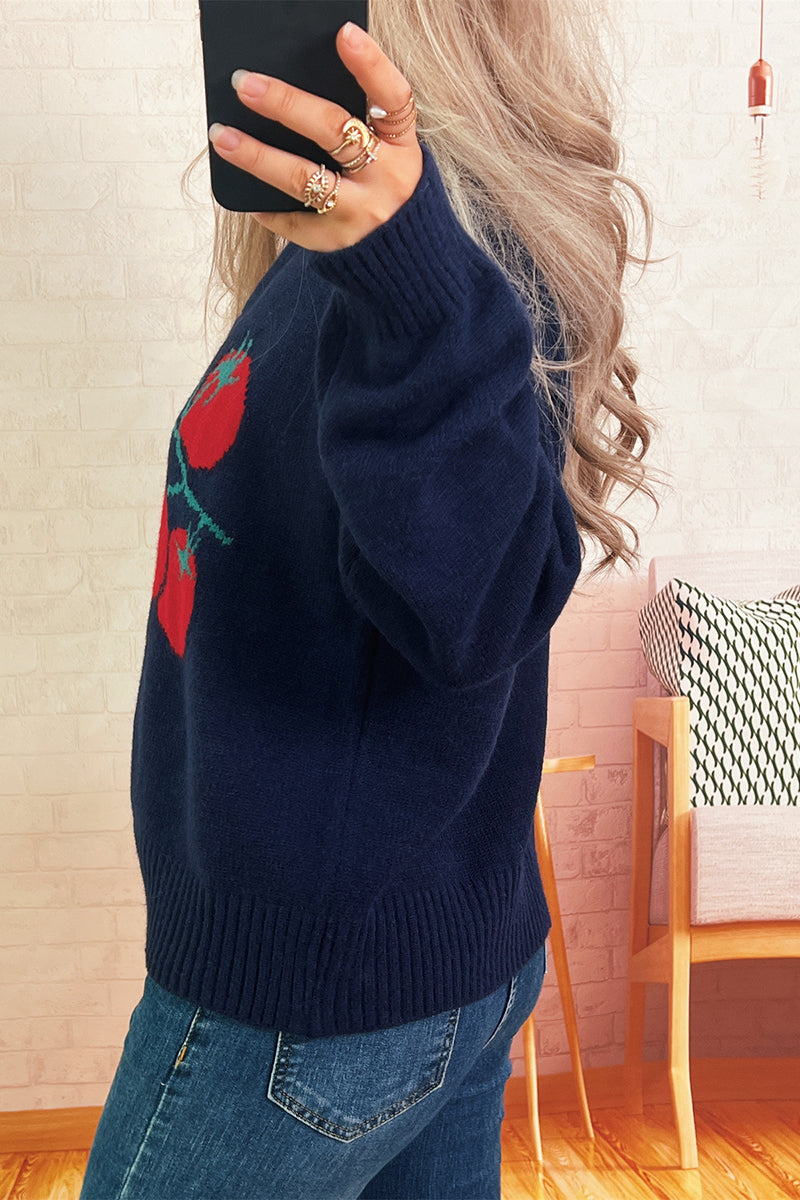Tomato Pattern Sweater