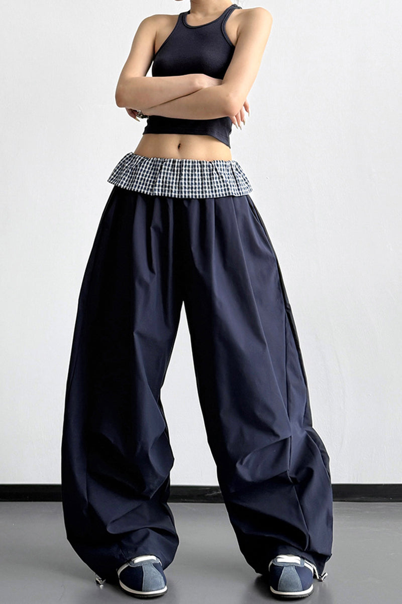 Wide-Leg Casual Pants