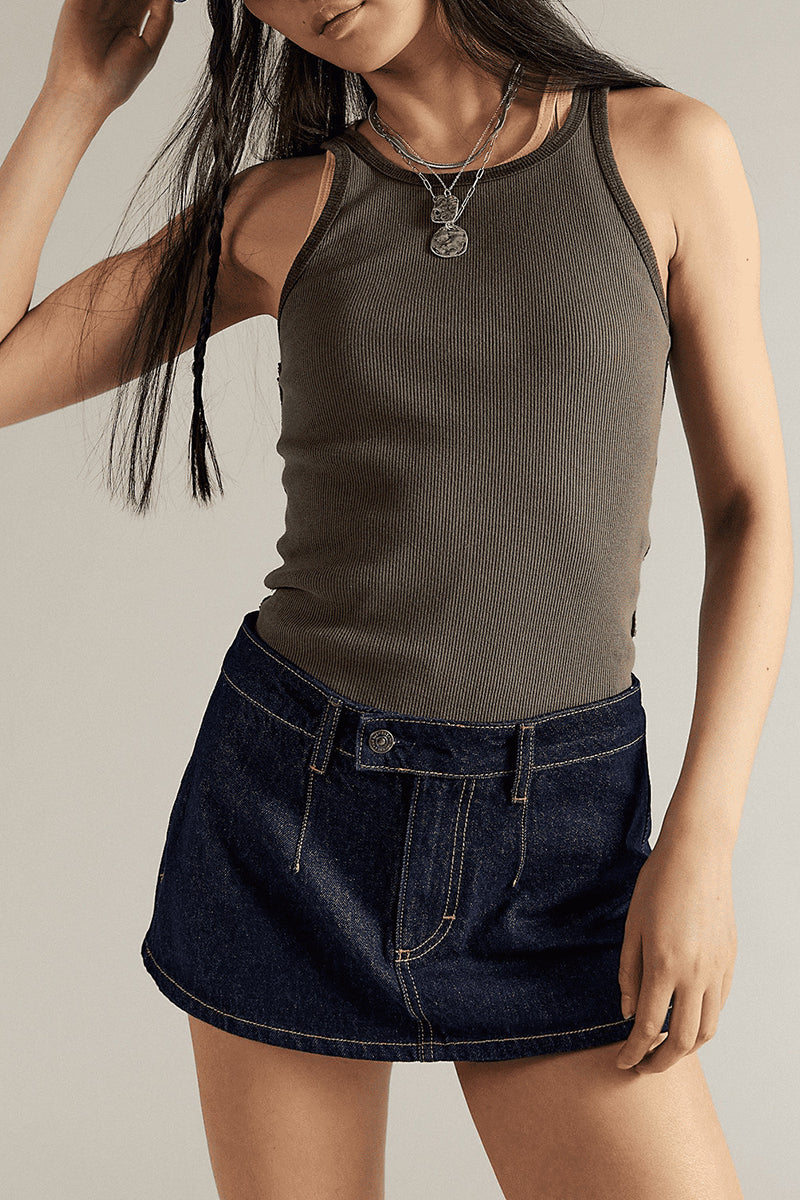 Casual Denim Mini Skirt