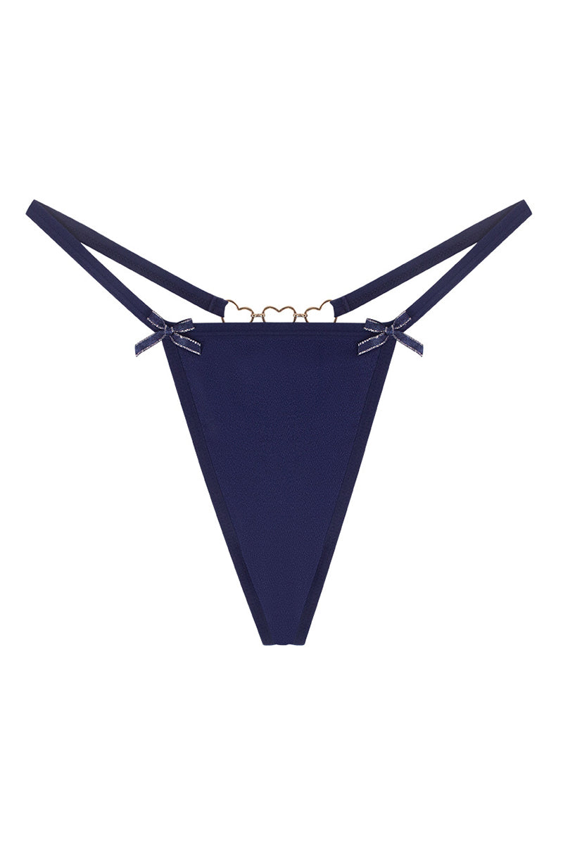 Strappy Heart Detail Thong Panties