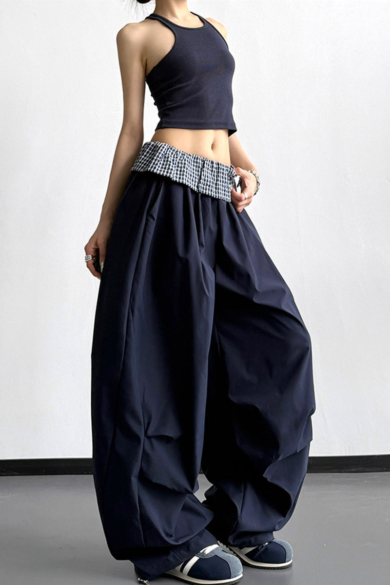 Wide-Leg Casual Pants