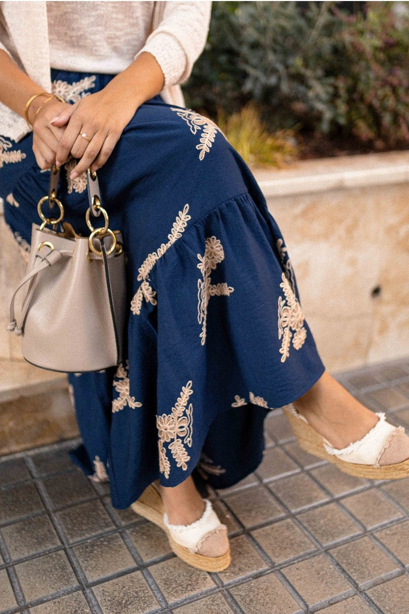 Bohemian Print Tiered Skirt