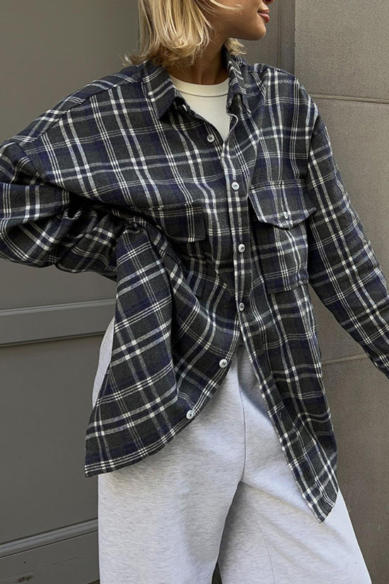 Classic Plaid Button-Up Shirt