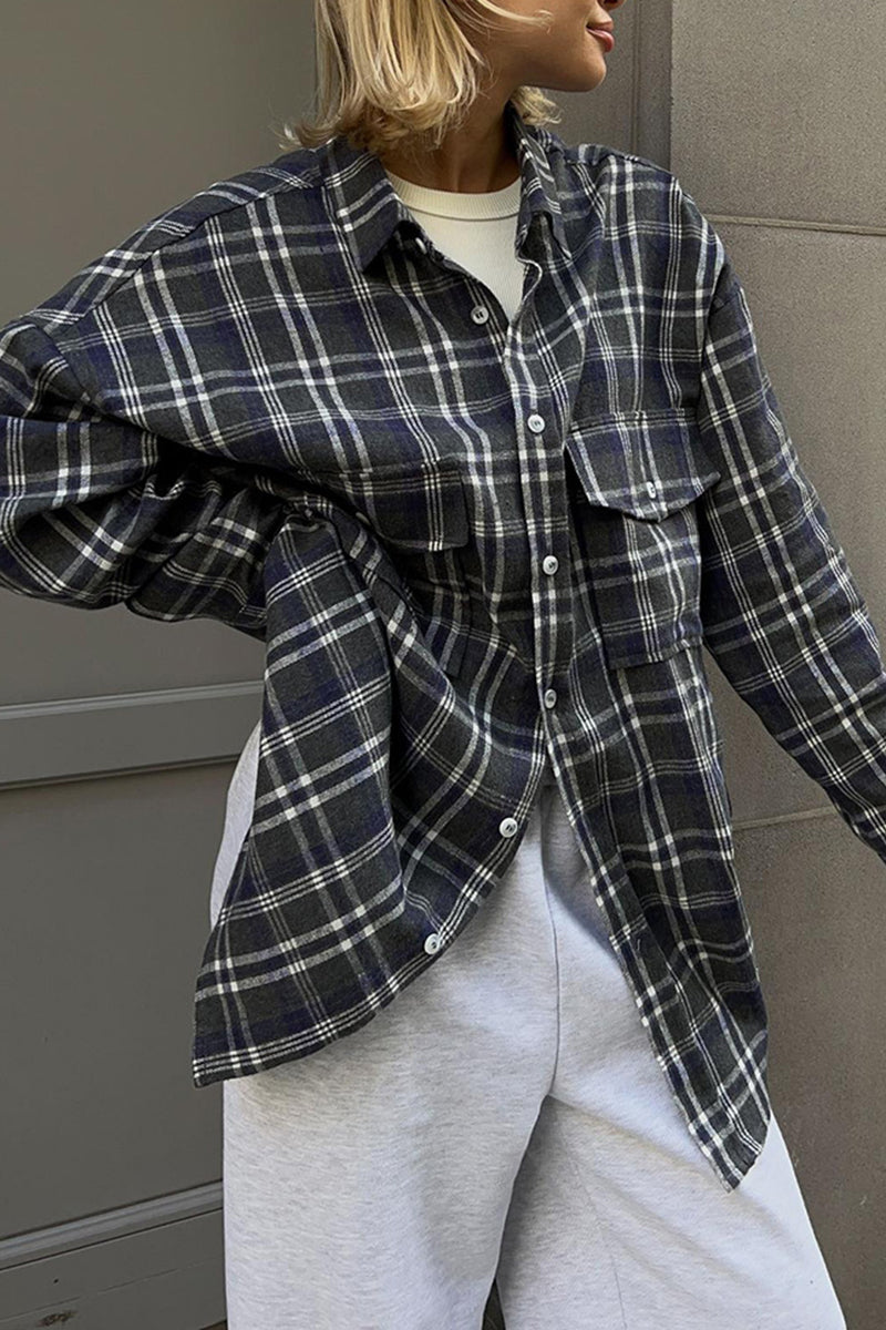 Classic Plaid Button-Up Shirt