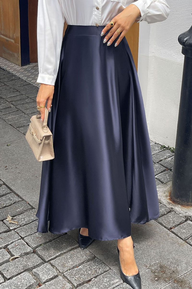 Elegant Flowing Midi Skirt