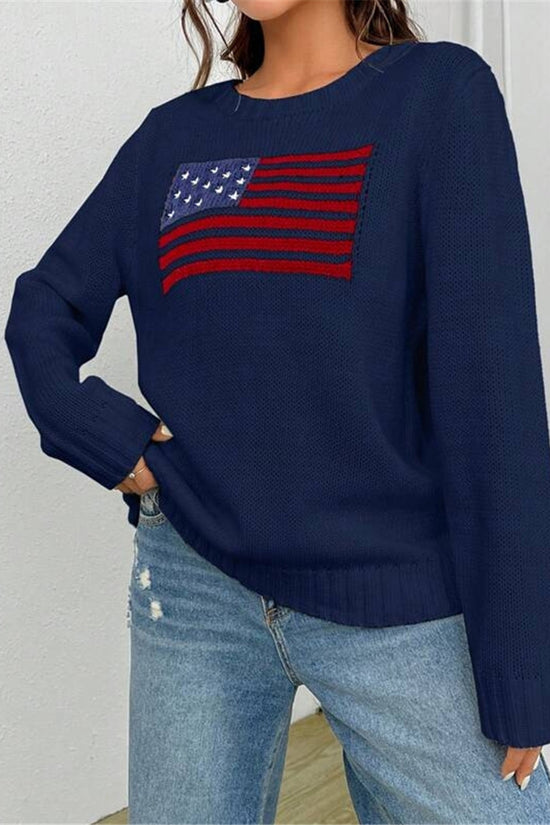 Patriotic Flag Sweater