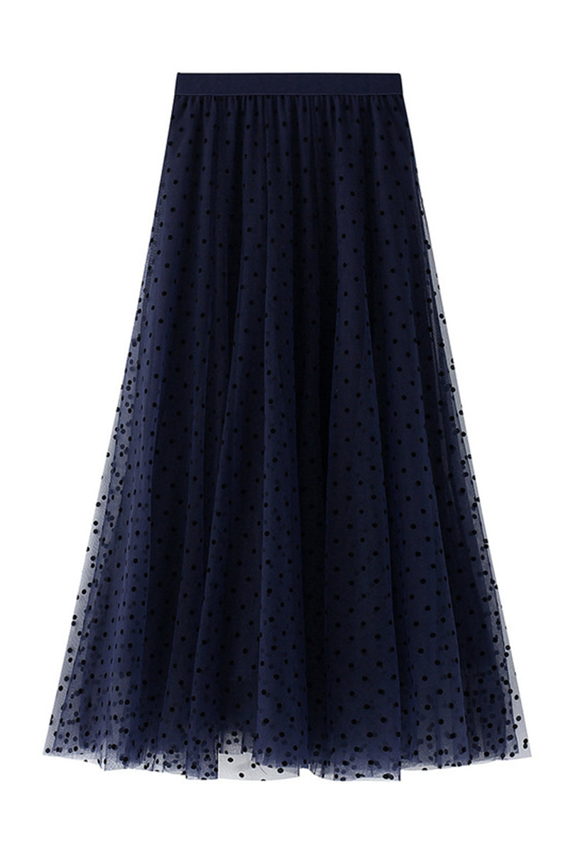 Polka Dot Midi Skirt