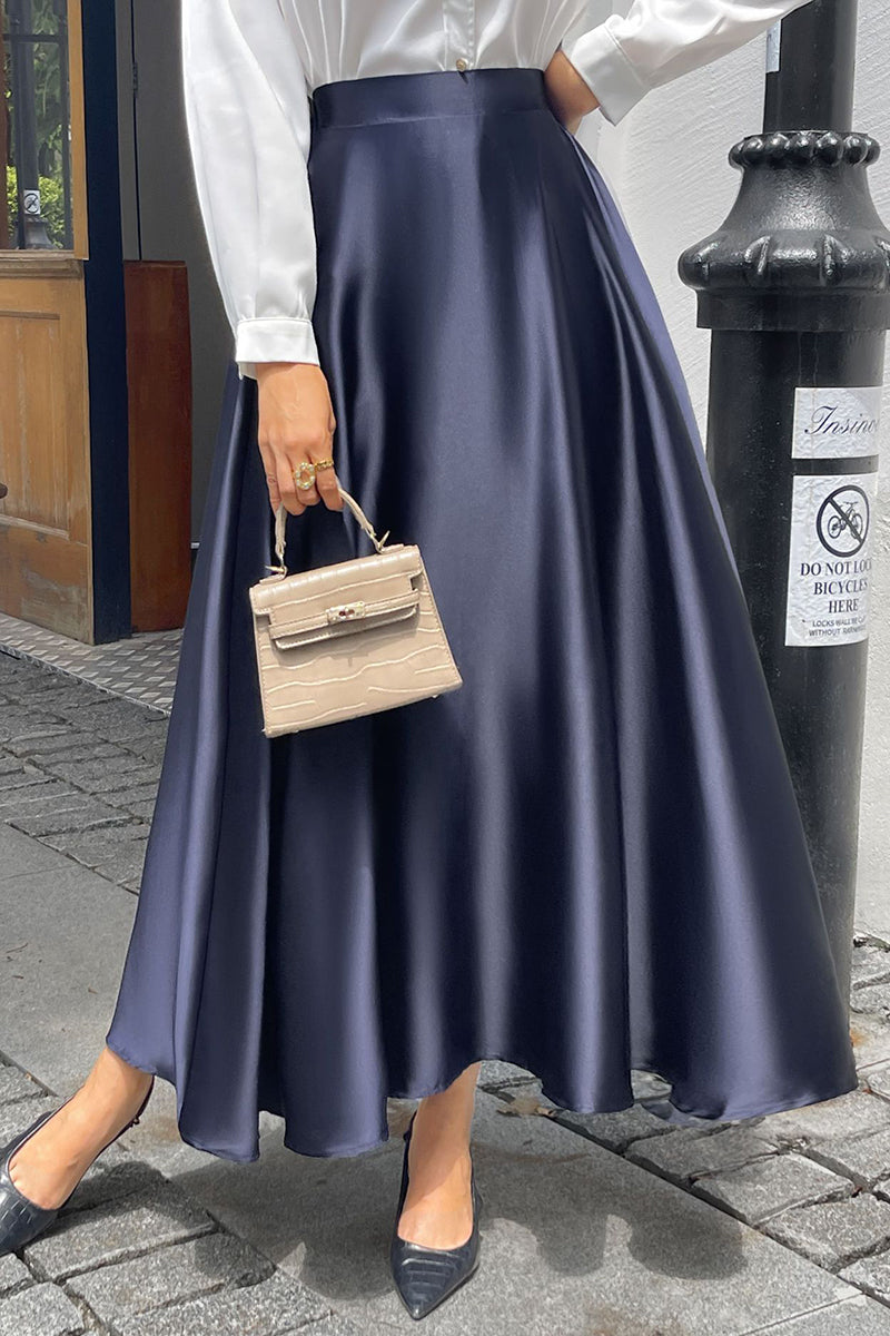 Elegant Flowing Midi Skirt