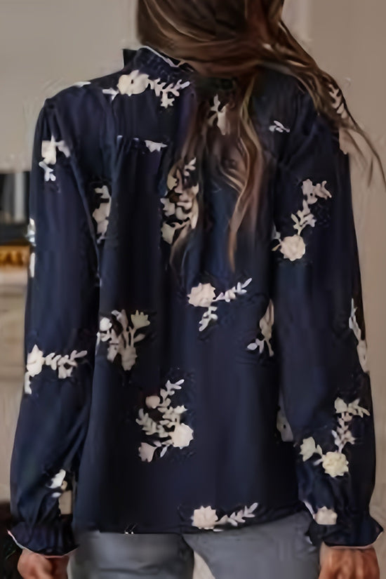 Floral V-Neck Blouse