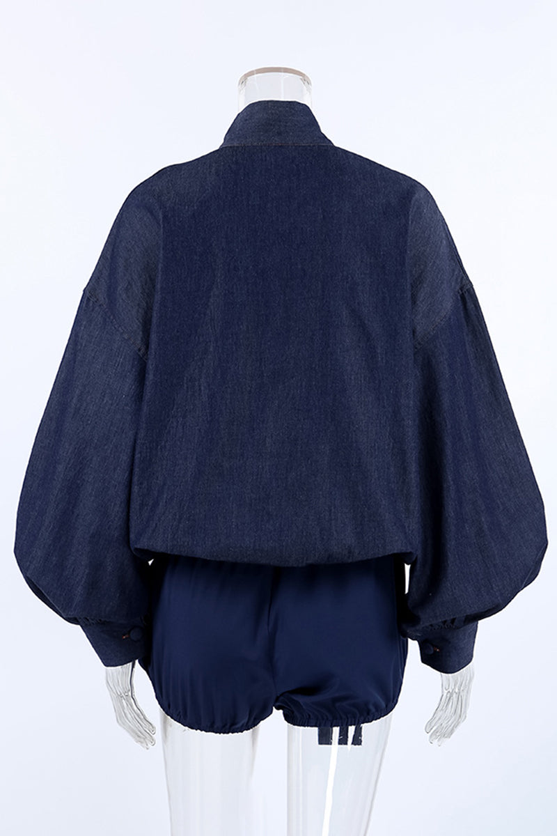 Chic Puff Sleeve Pants Set