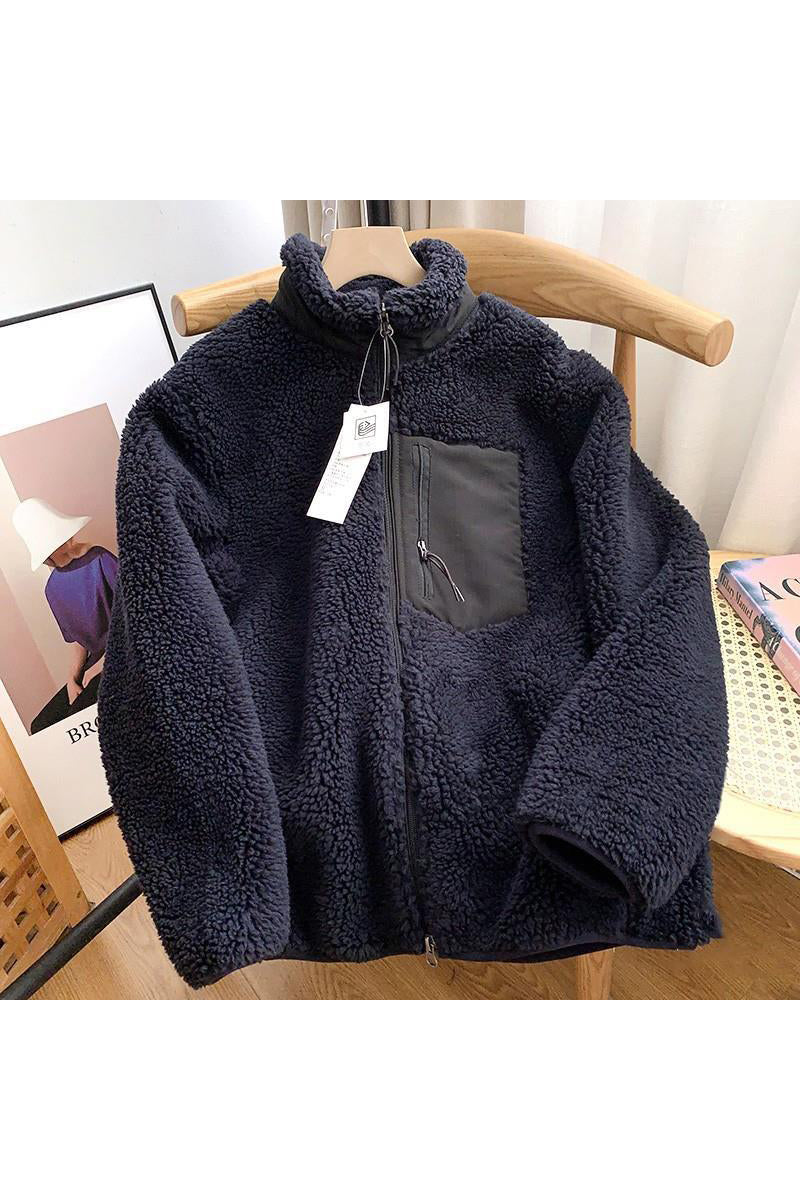 Cozy Fleece Zip-Up Coat