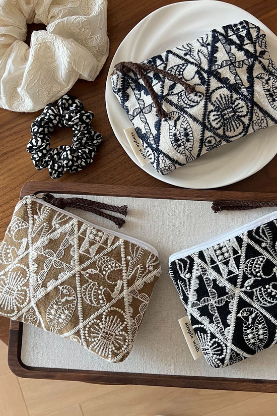 Mini Canvas Zip Pouch