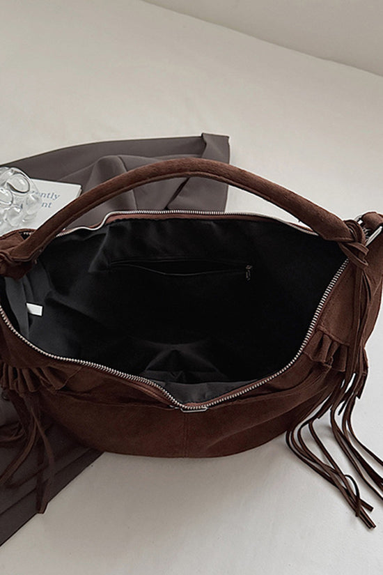 Chic Tassel Detail Hobo Bag