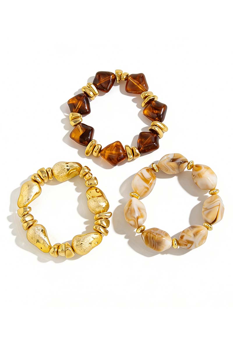 Chunky Gold and Pearl Statement Bracelet