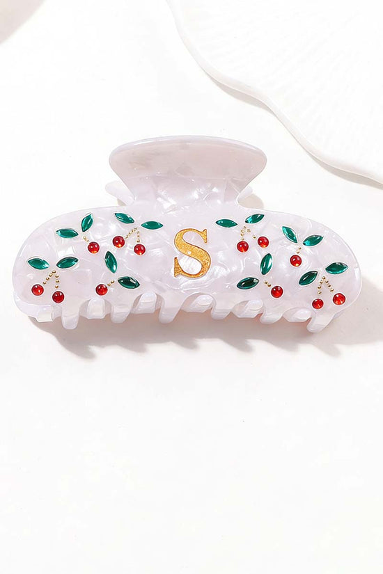 Elegant Monogram Hair Claw