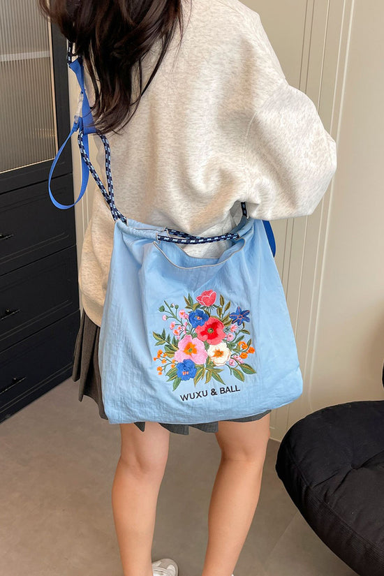 Floral Detail Tote Bag
