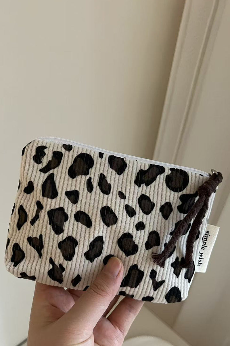 Leopard Print Compact Pouch