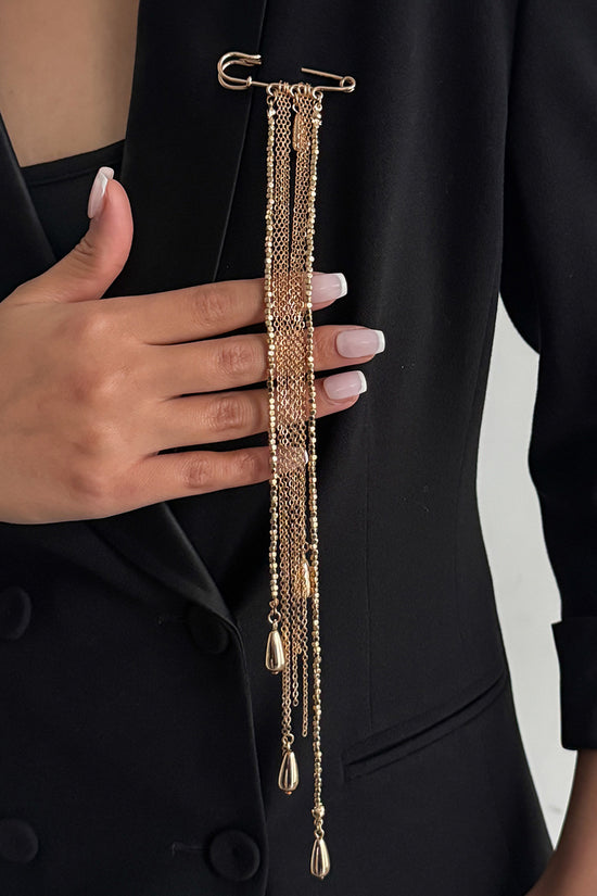 Elegant Chain Drop Collar Accessory