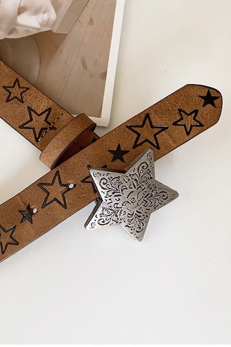 Star Embellished Western Belt