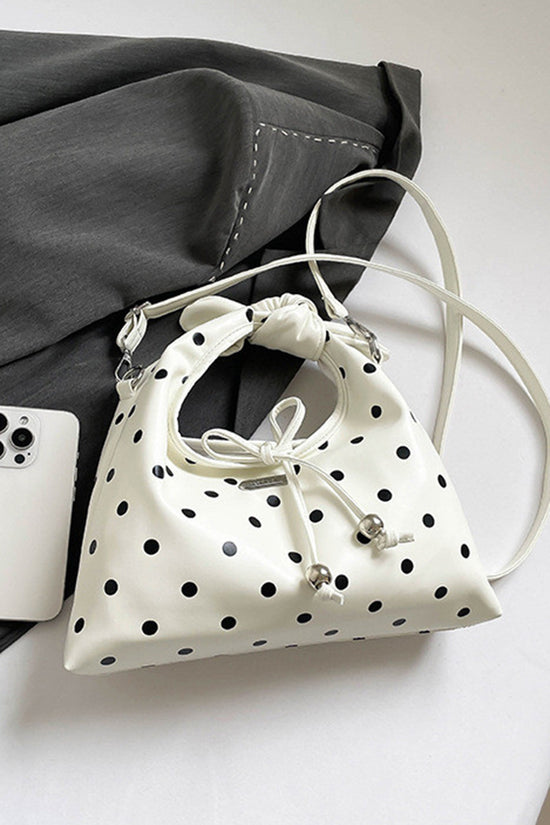Chic Polka Dot Bow Handbag