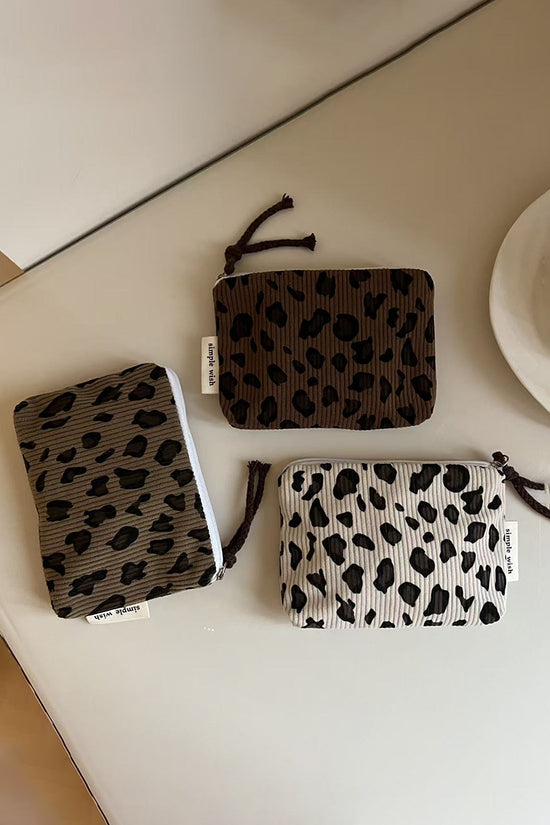 Leopard Print Compact Pouch