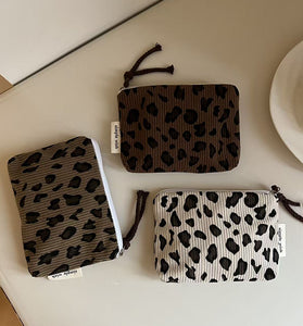 Leopard Print Compact Pouch