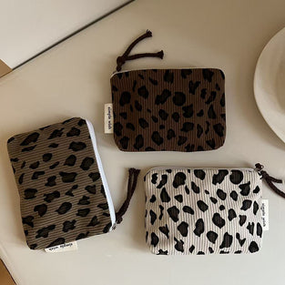 Leopard Print Compact Pouch