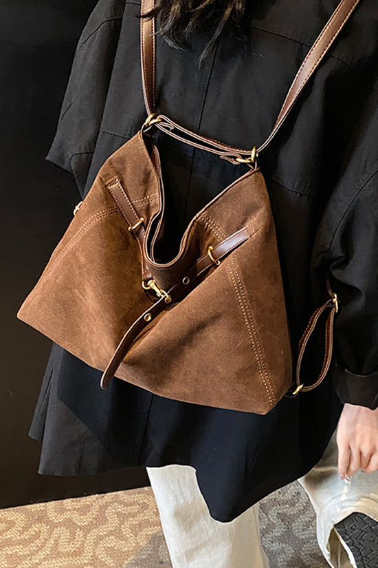 Triangular Leather Handbag
