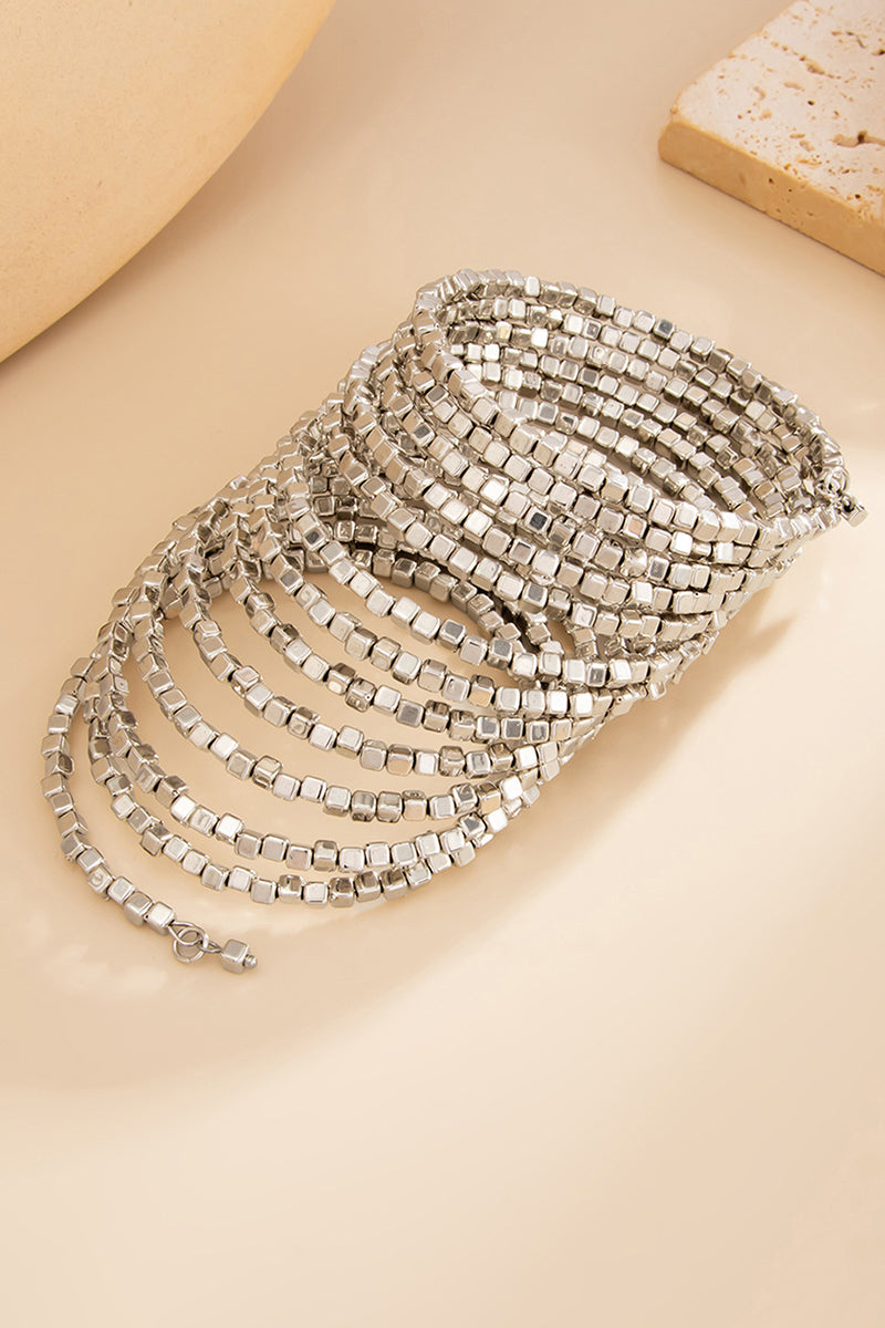 Elegant Square Bead Bracelet