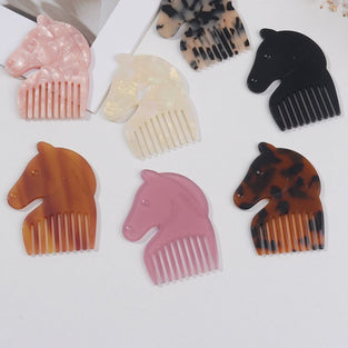 Unique Horse-Shaped Hair Comb