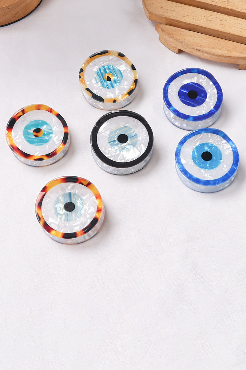 Geometric Patterned Circular Hair Claw