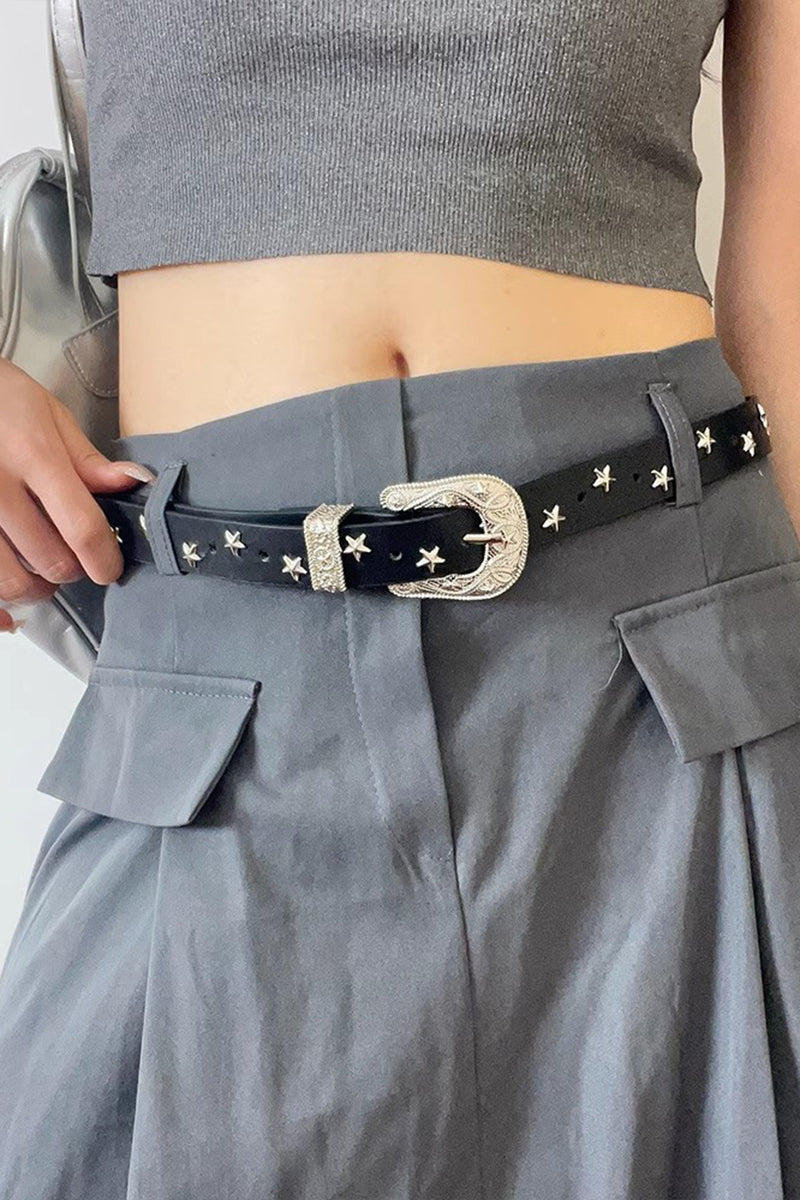 Star Studded Western Buckle Belt