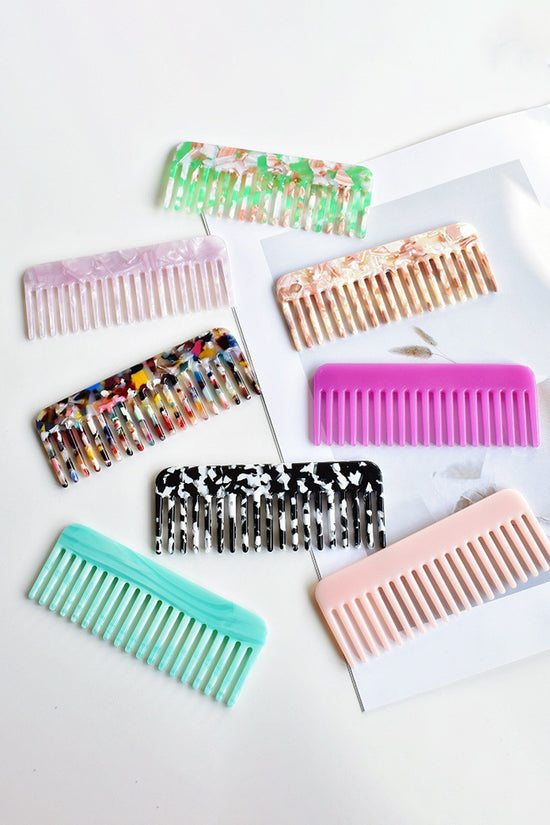 Elegant Wide-Tooth Hair Comb