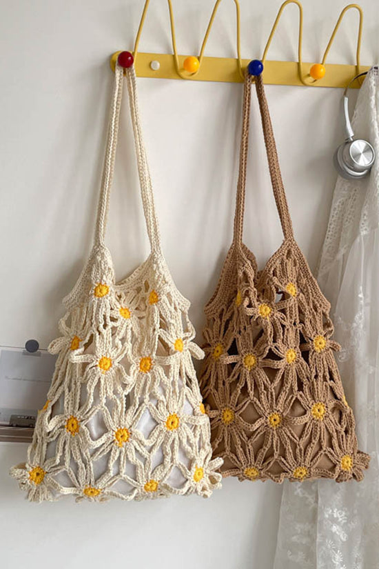 Floral Crochet Handbag