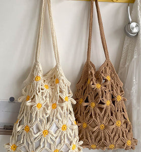 Floral Crochet Handbag