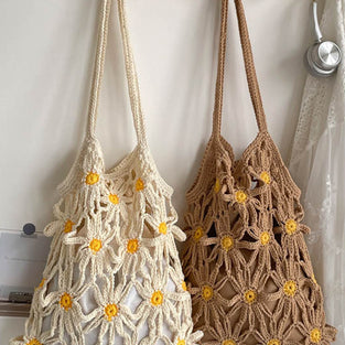 Floral Crochet Handbag