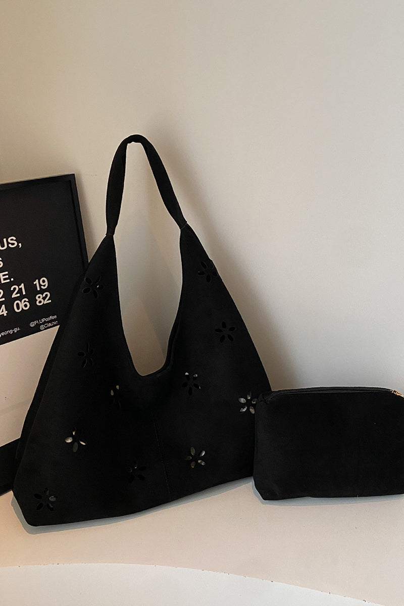 Floral Cutout Tote Bag