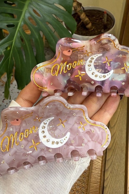 Moon and Stars Embellished Hair Claw