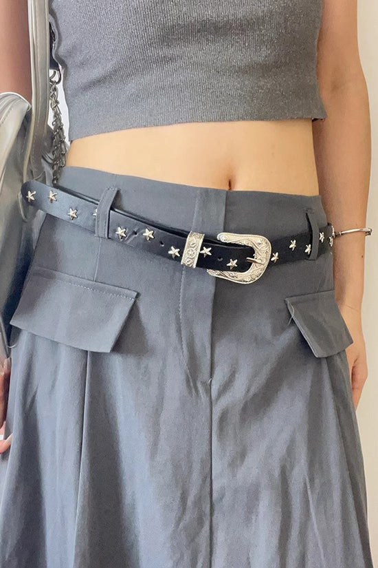Star Studded Western Buckle Belt