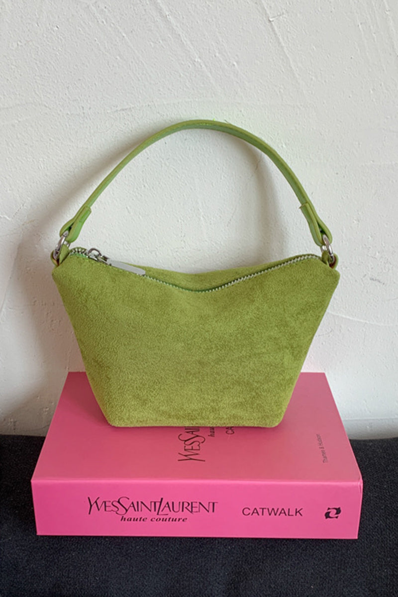 Chic Curved Handle Shoulder Bag