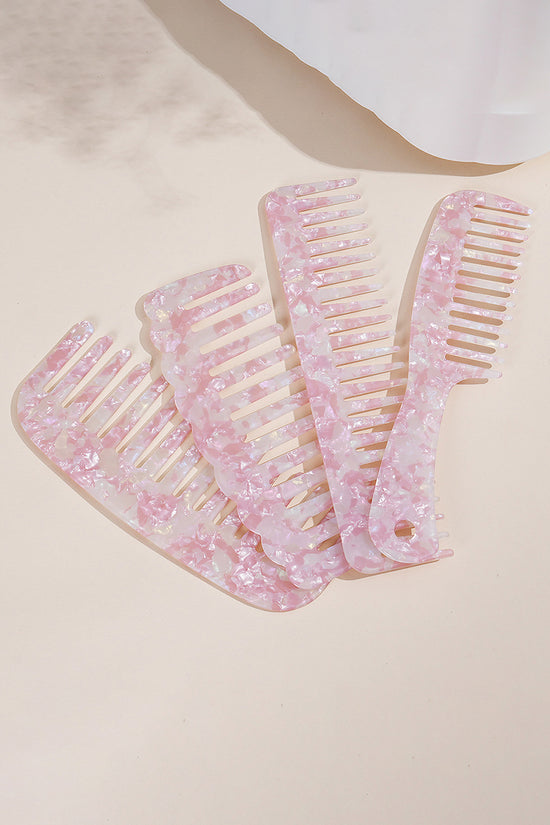 Chic Hair Comb with Iridescent Details