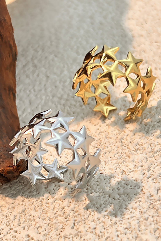 Starry Silver Stackable Ring