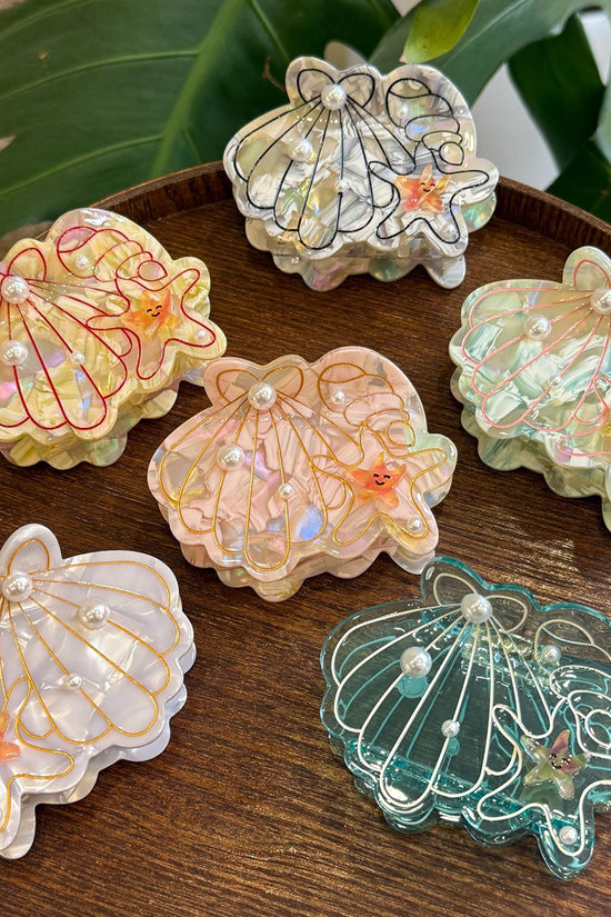 Sea Shell and Starfish Hair Clip