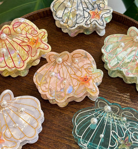 Sea Shell and Starfish Hair Clip