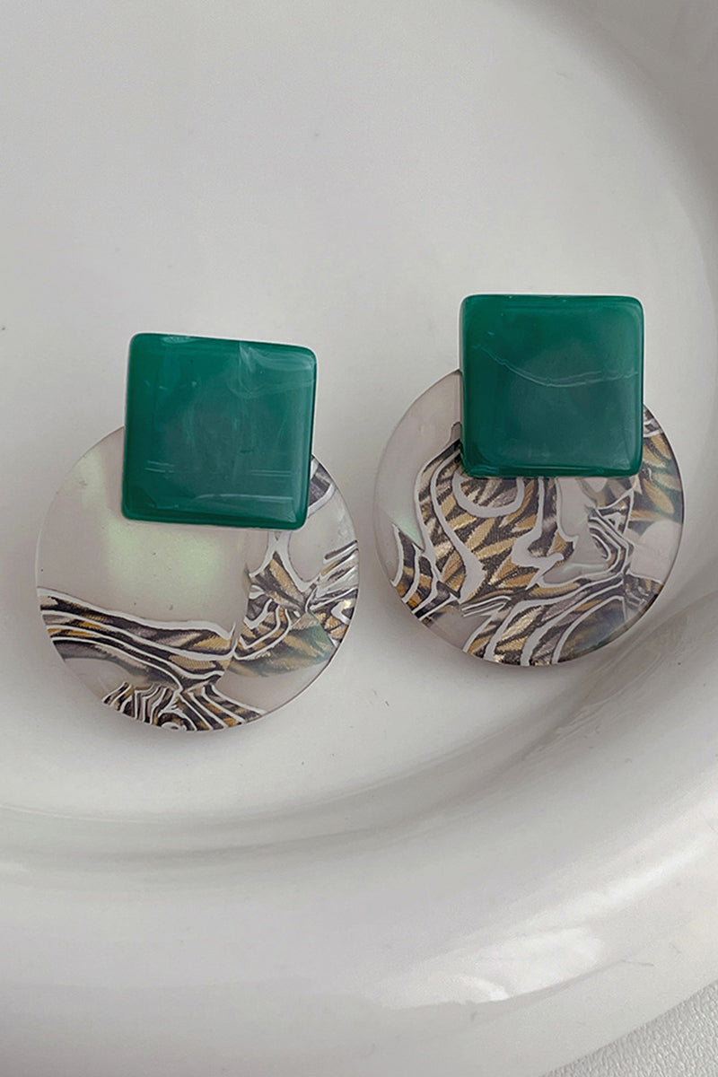 Geometric Art Deco Statement Earrings