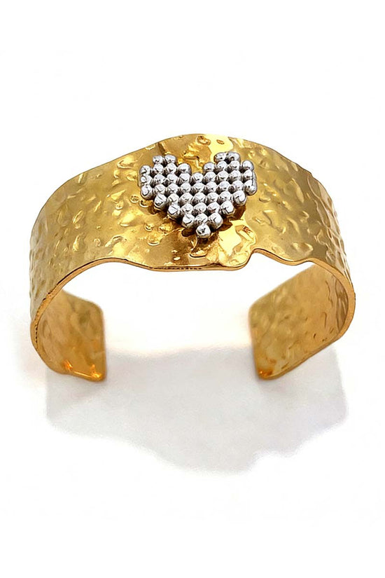 Medallion-Embellished Gold-Tone Cuff